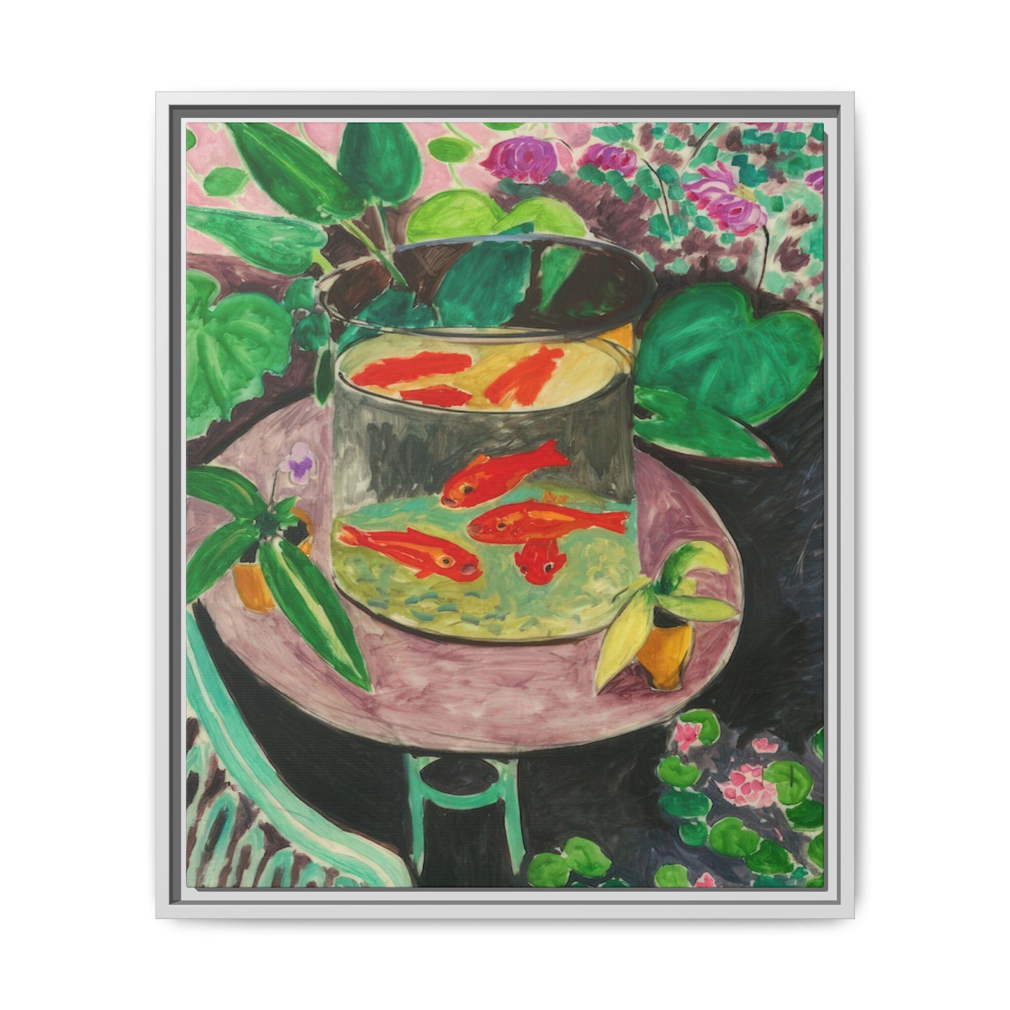 Matisse, Henri - The Goldfish (1912) - Matte Canvas, Framed