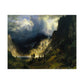 Bierstadt, Albert - A Storm in the Rocky Mountains, Mt. Rosalie (1866) - Satin Posters