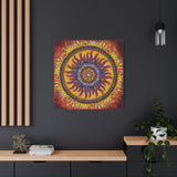 Solar Disc Mandala A - Canvas
