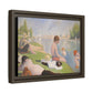 Seurat, Georges - Bathers at Asnières (1884) - Matte Canvas, Framed