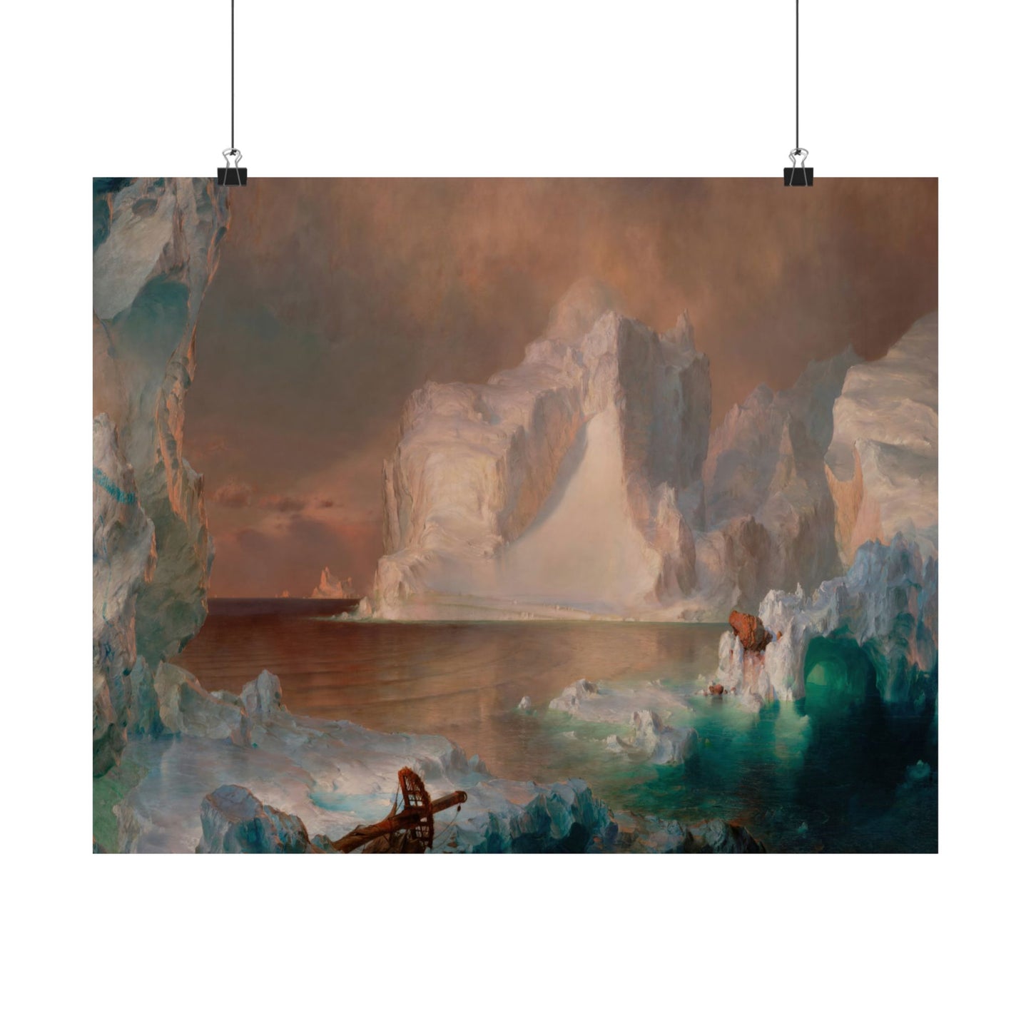Church, Frederic Edwin - The Icebergs (1861) - Satin Posters