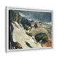 Cézanne, Paul - L’Estaque, Melting Snow (1870) - Matte Canvas, Framed