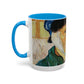 Van Gogh, Vincent - Self Portrait with Bandaged Ear (1889) - Colorful Accent Mugs