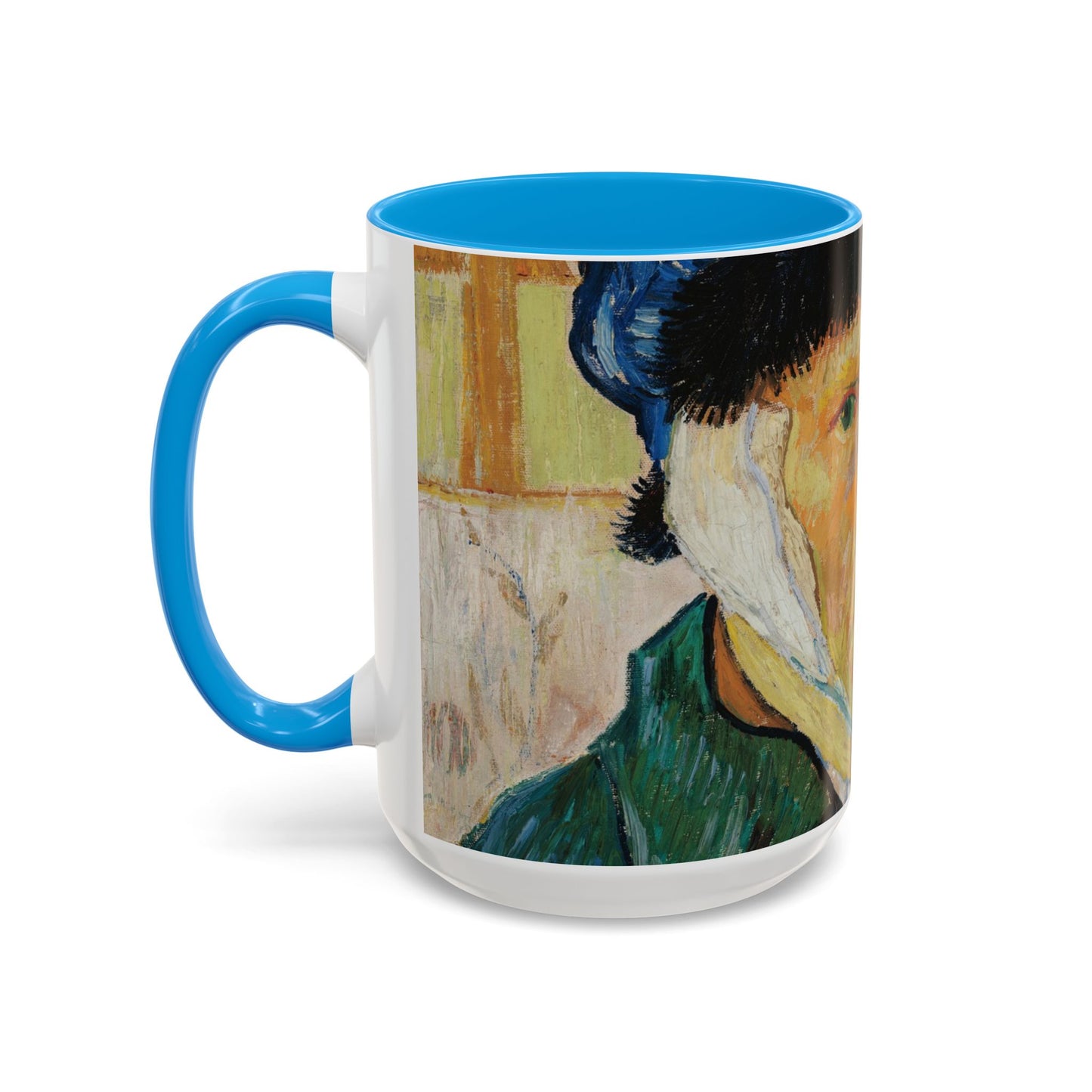 Van Gogh, Vincent - Self Portrait with Bandaged Ear (1889) - Colorful Accent Mugs
