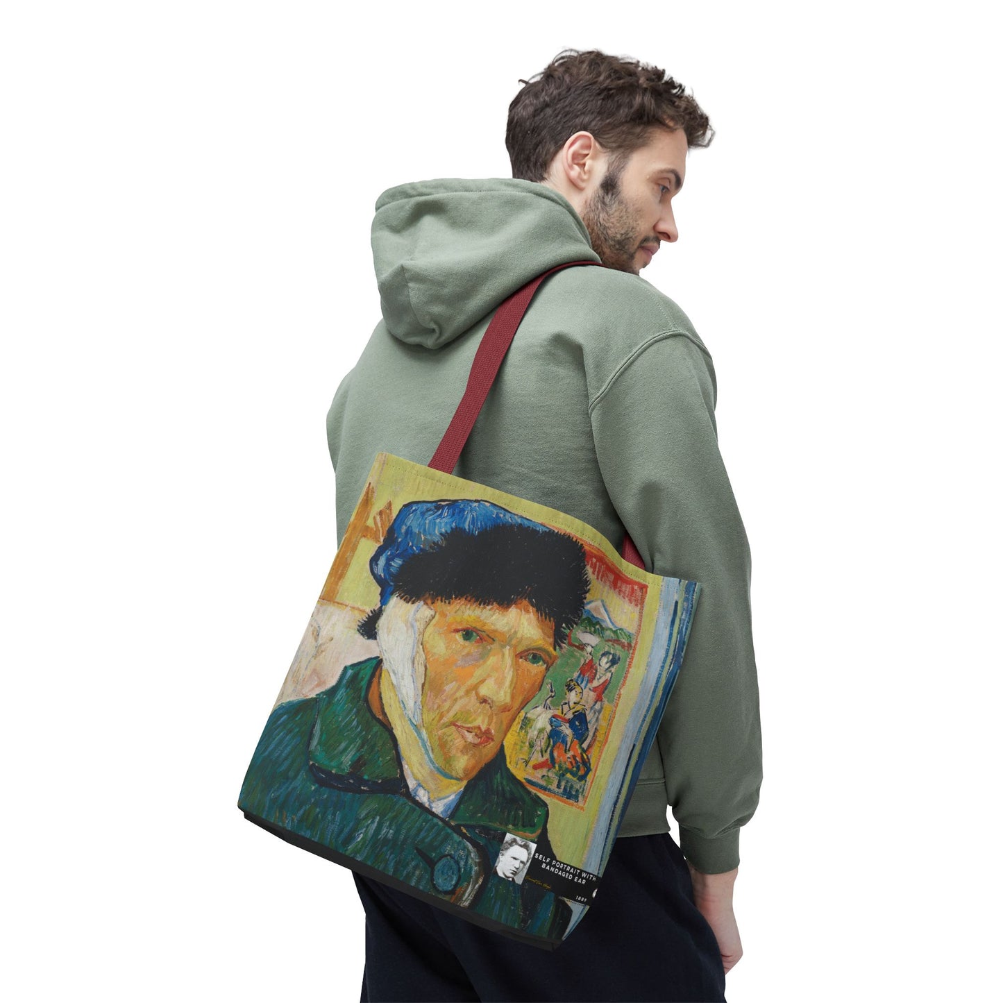 Van Gogh, Vincent - Self Portrait with Bandaged Ear (1889) - Tote Bag