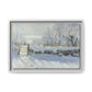 Monet, Claude - The Magpie (1868) - Matte Canvas, Framed