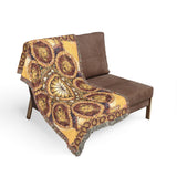 Lion Summer Mandala A - Woven Blanket