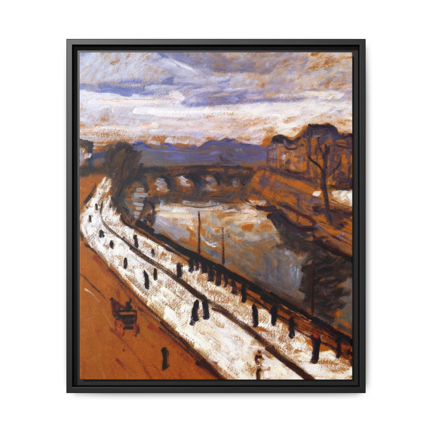 Marquet, Albert - Quai des Grands-Augustins (1905) - Matte Canvas, Framed