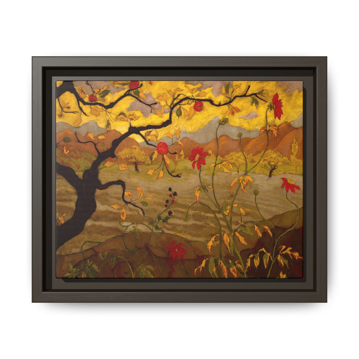 Ranson, Paul - Apple Tree with Red Fruit (1902) - Matte Canvas, Framed