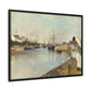 Morisot, Berthe - The Harbor at Lorient (1869) - Matte Canvas, Framed