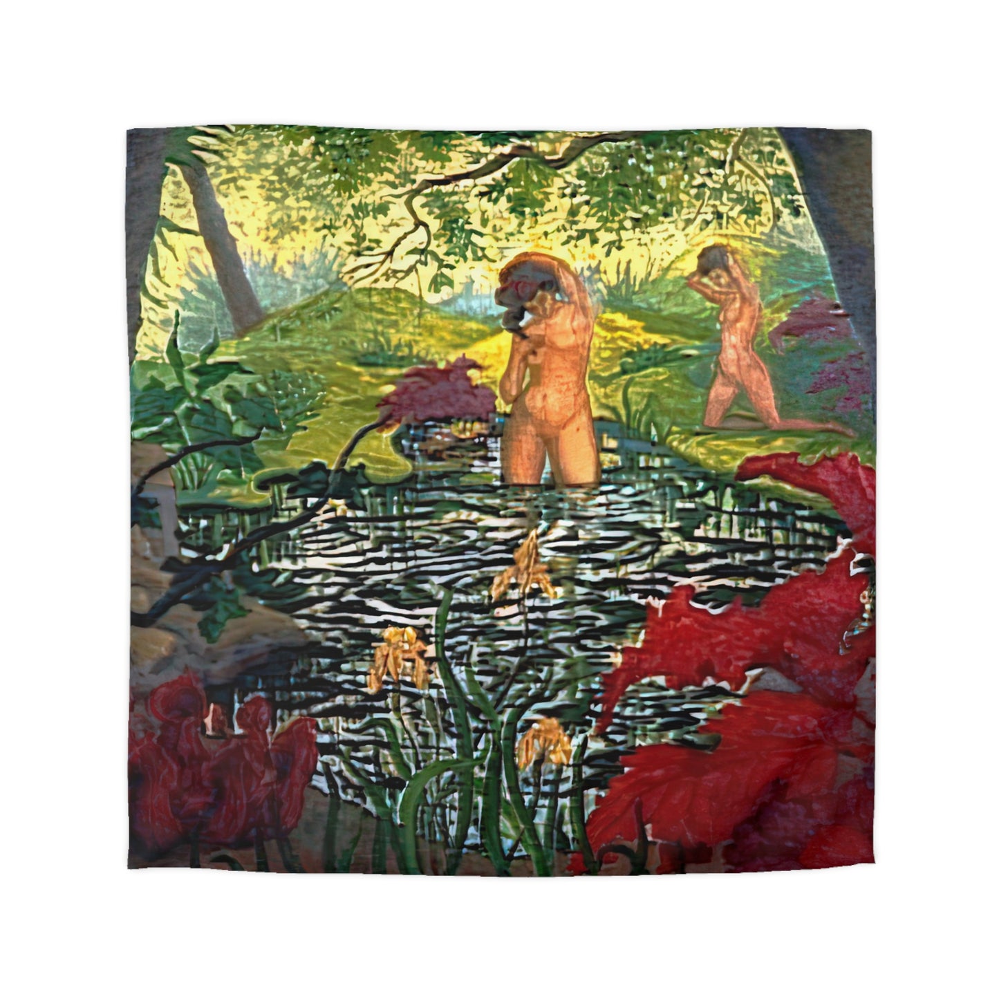 Ranson, Paul - The Lotus Bather (1906) - Microfiber Duvet Cover