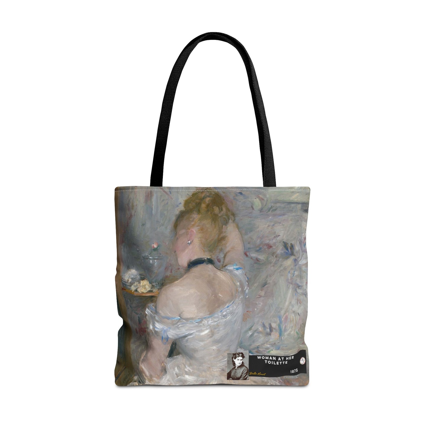 Morisot, Berthe - Woman at Her Toilette (1880) - Tote Bag