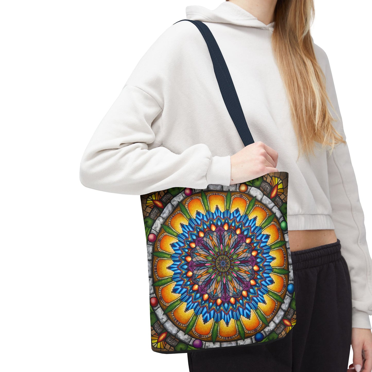Pacio, Adam - Emerald Arrows Mandala - Tote Bag