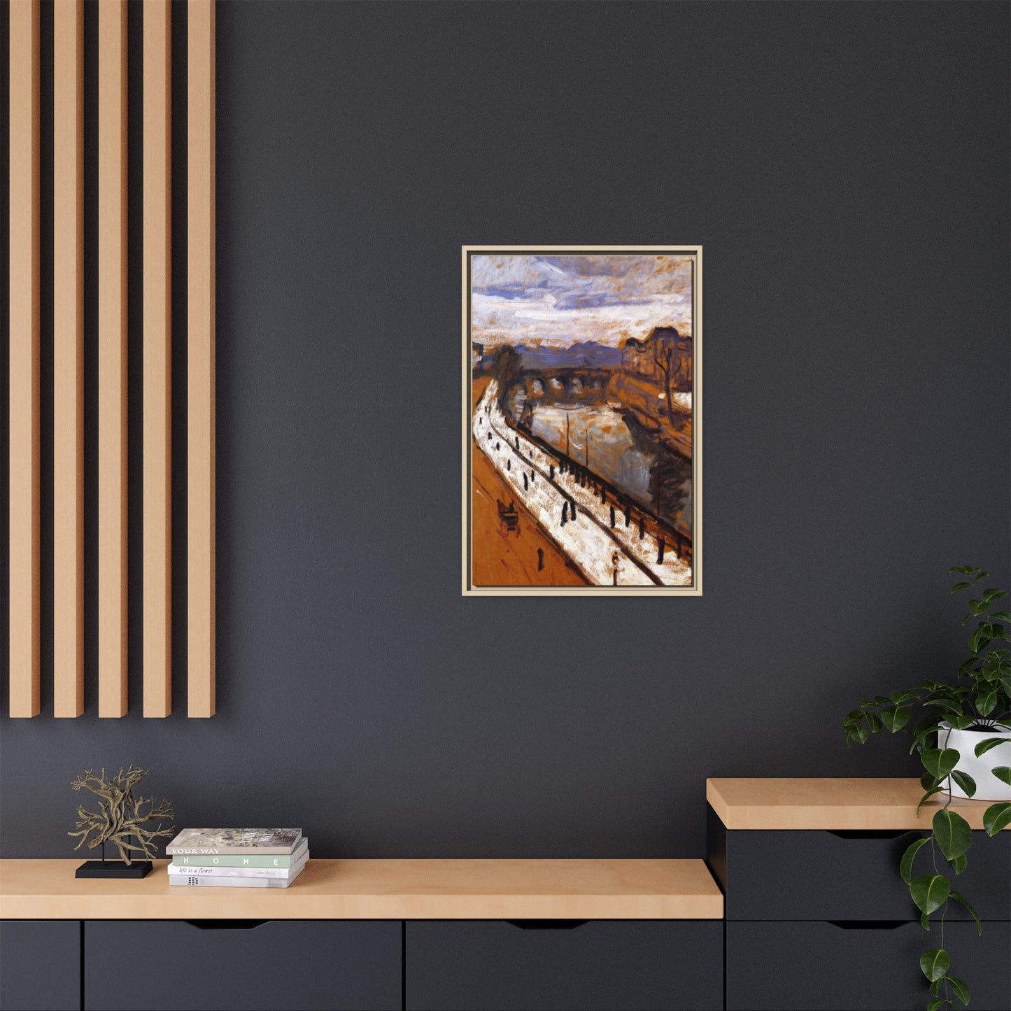 Marquet, Albert - Quai des Grands-Augustins (1905) - Matte Canvas, Framed
