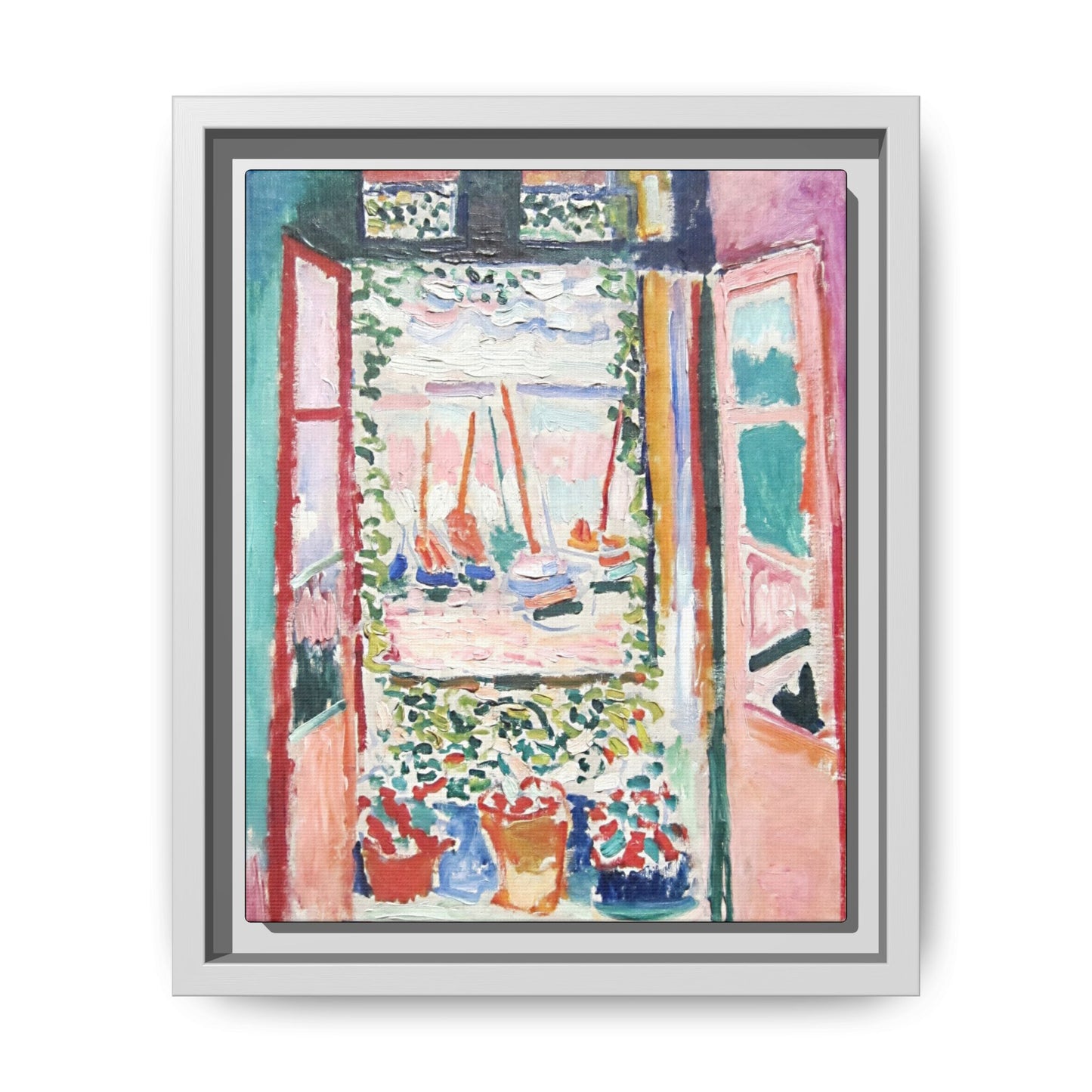 Matisse, Henri - Open Window, Collioure (1905) - Matte Canvas, Framed