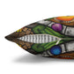 Pacio, Adam - Emerald Arrows Mandala - Suede Square Pillowcase