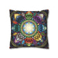 Pacio, Adam - Mystic Jewel Mandala - Suede Square Pillowcase