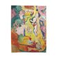 Matisse, Henri - The Joy of Life (1905) - Velveteen Plush Blanket