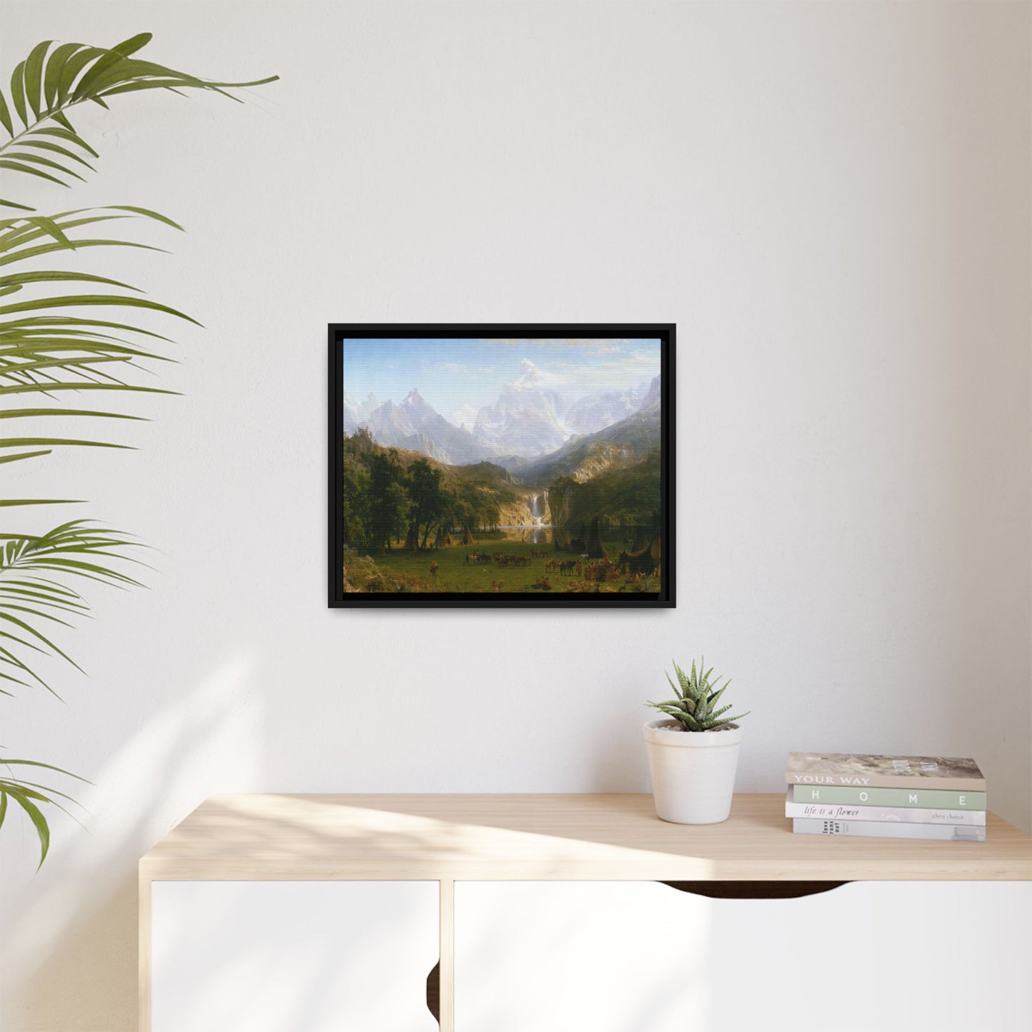 Bierstadt, Albert - The Rocky Mountains, Lander’s Peak (1863) - Matte Canvas, Framed