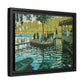 Monet, Claude - La Grenouillere (1869) - Matte Canvas, Framed