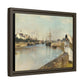 Morisot, Berthe - The Harbor at Lorient (1869) - Matte Canvas, Framed