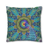 Melek Taus Mandala - Suede Square Pillowcase
