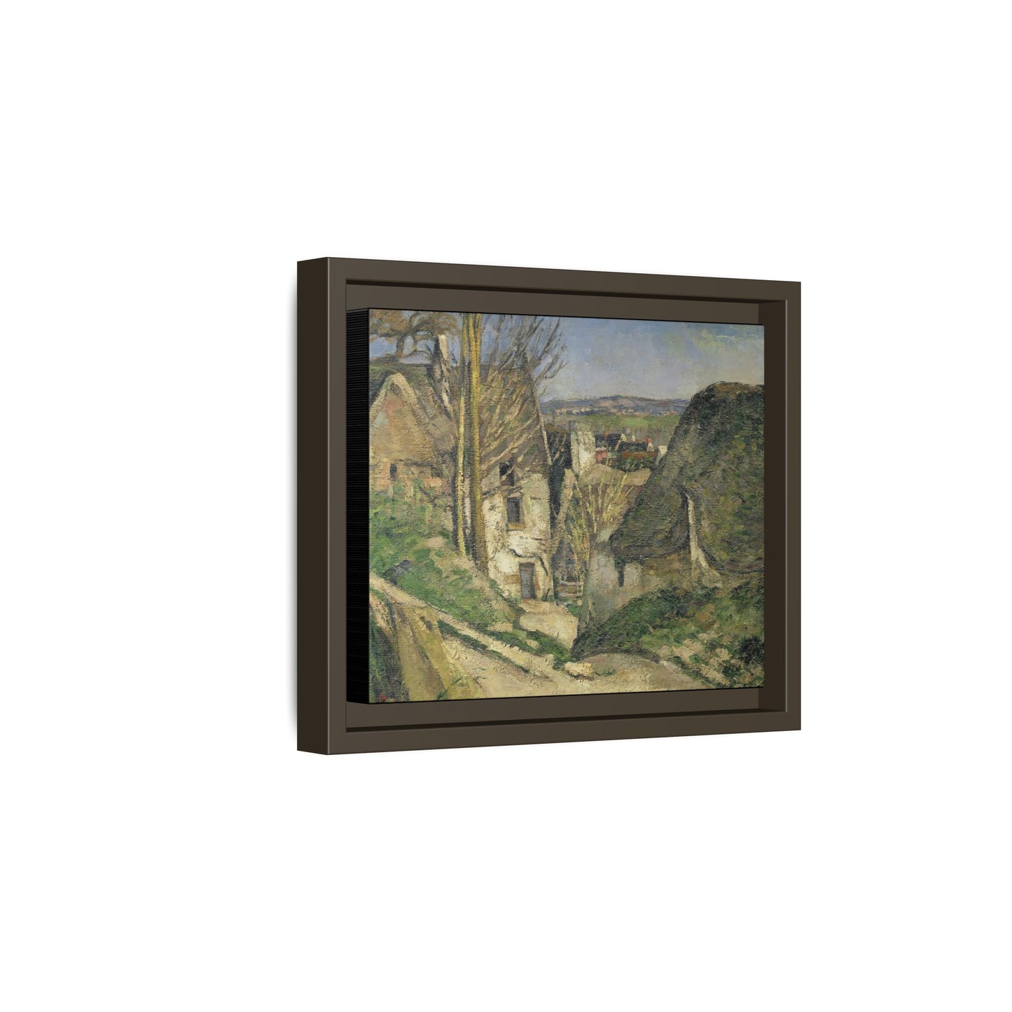 Cézanne, Paul - The House of the Hanged Man, Auvers-sur-Oise (1874) - Matte Canvas, Framed