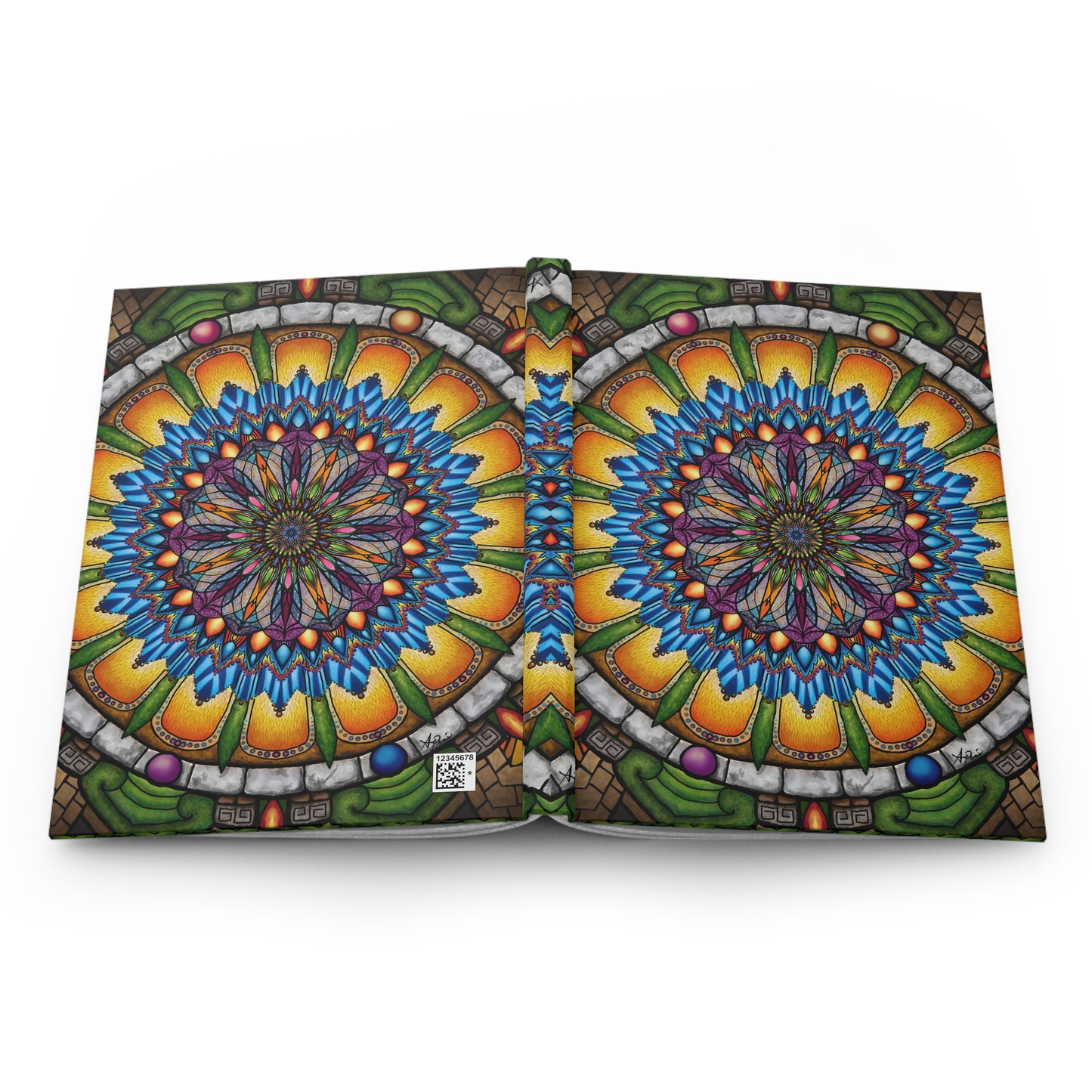 Pacio, Adam - Emerald Arrows Mandala - Hardcover Journal Matte