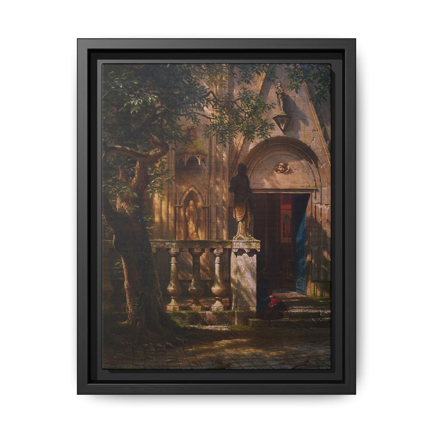 Bierstadt, Albert - Sunlight and Shadow  (1854) - Matte Canvas, Framed