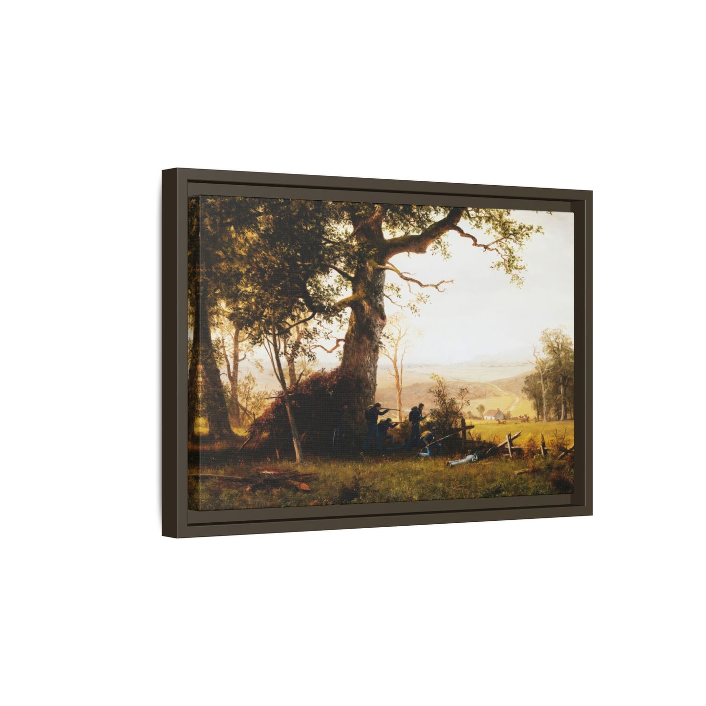 Bierstadt, Albert -  Guerrilla Warfare (1861) - Matte Canvas, Framed