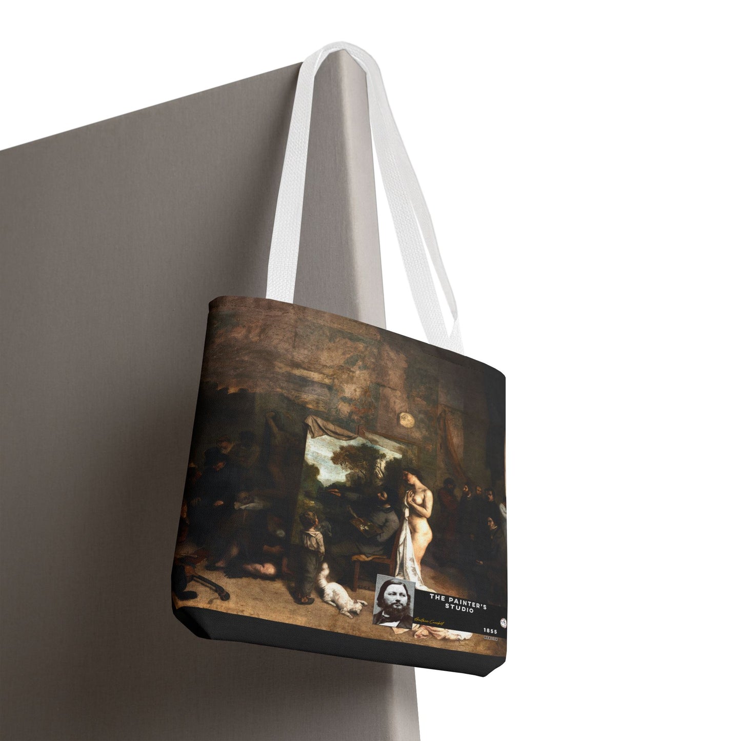 Courbet, Gustave - The Painter’s Studio (1855) - Tote Bag