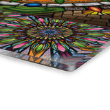 Emerald Arrows Mandala - Acrylic Block