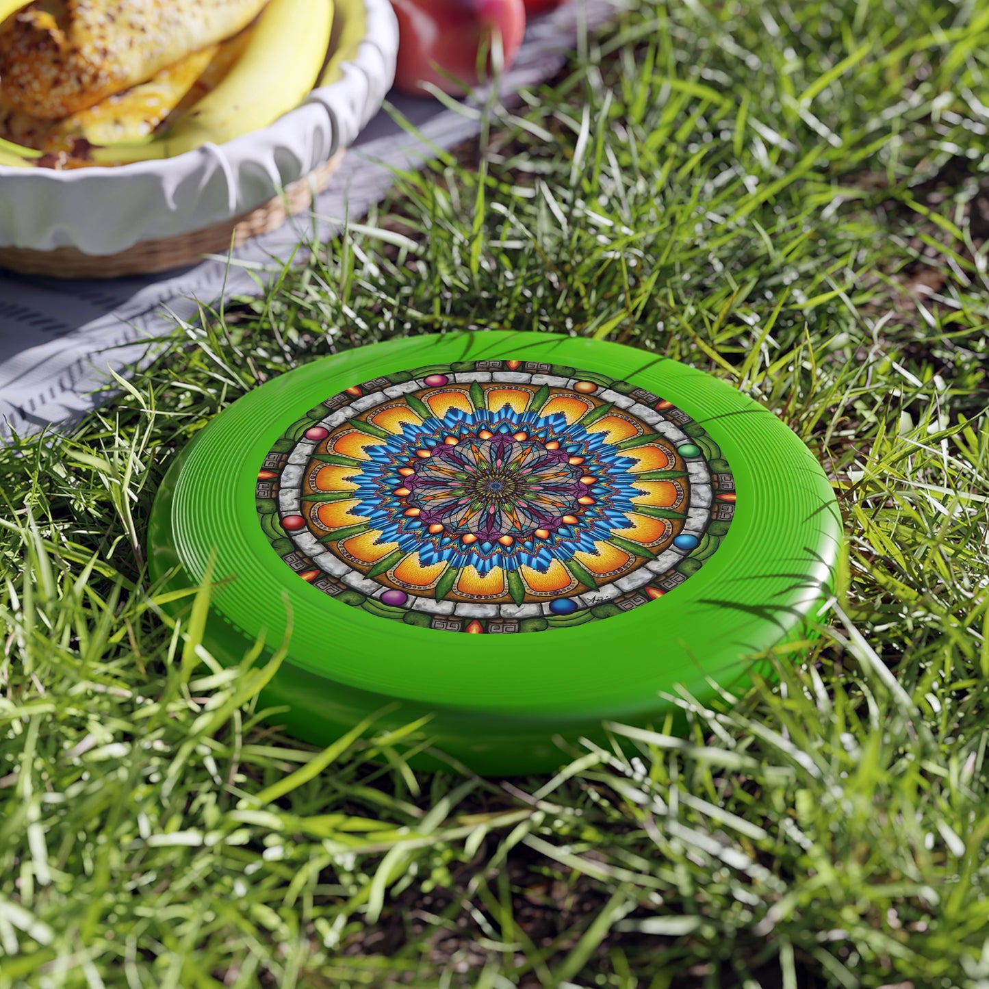 Emerald Arrows Mandala - Wham-O Frisbee