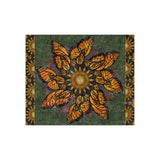 Monarch Butterfly Mandala - Crushed Velvet Blanket