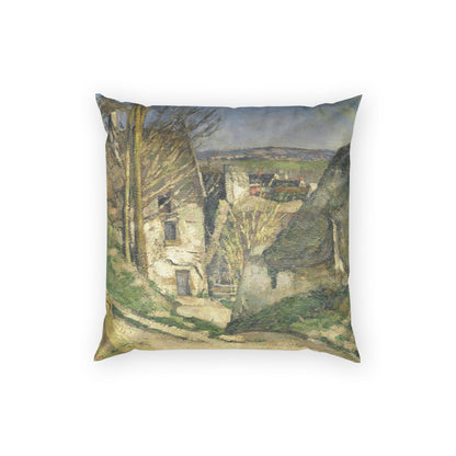Cézanne, Paul - The House of the Hanged Man, Auvers-sur-Oise (1874) - Poly Velvet Pillow
