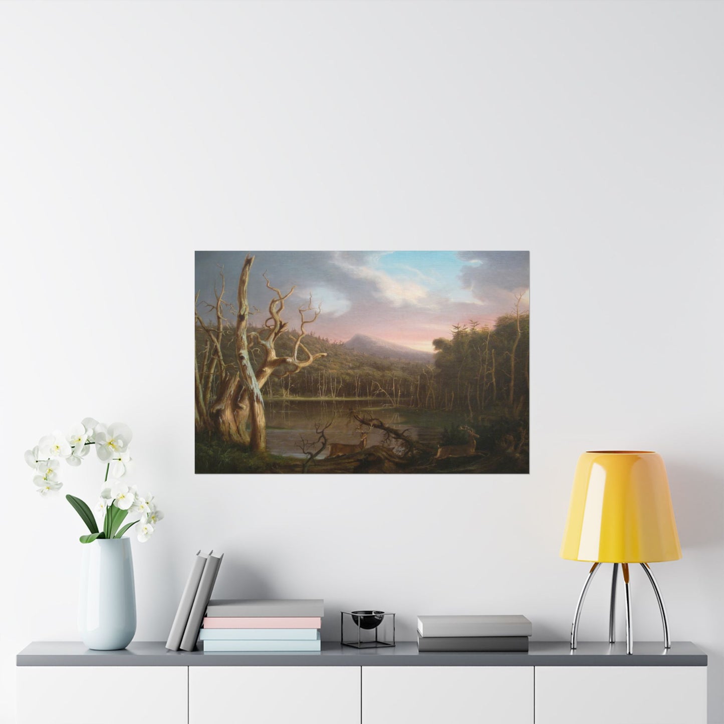 Cole. Thomas - Lake with Dead Trees (1825) - Satin Posters
