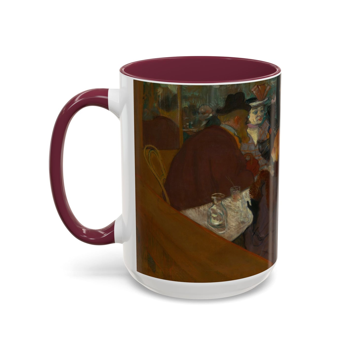 Toulouse-Lautrec, Henri - At the Moulin Rouge (1892) - Colorful Accent Mugs