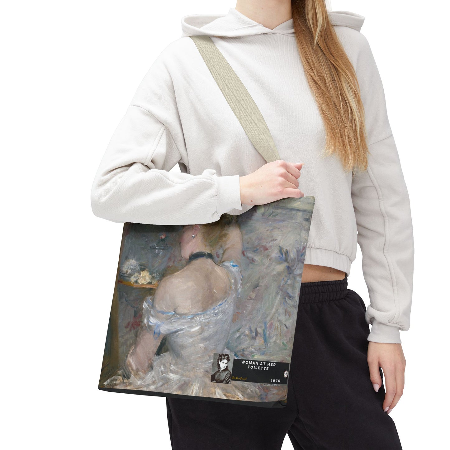 Morisot, Berthe - Woman at Her Toilette (1880) - Tote Bag