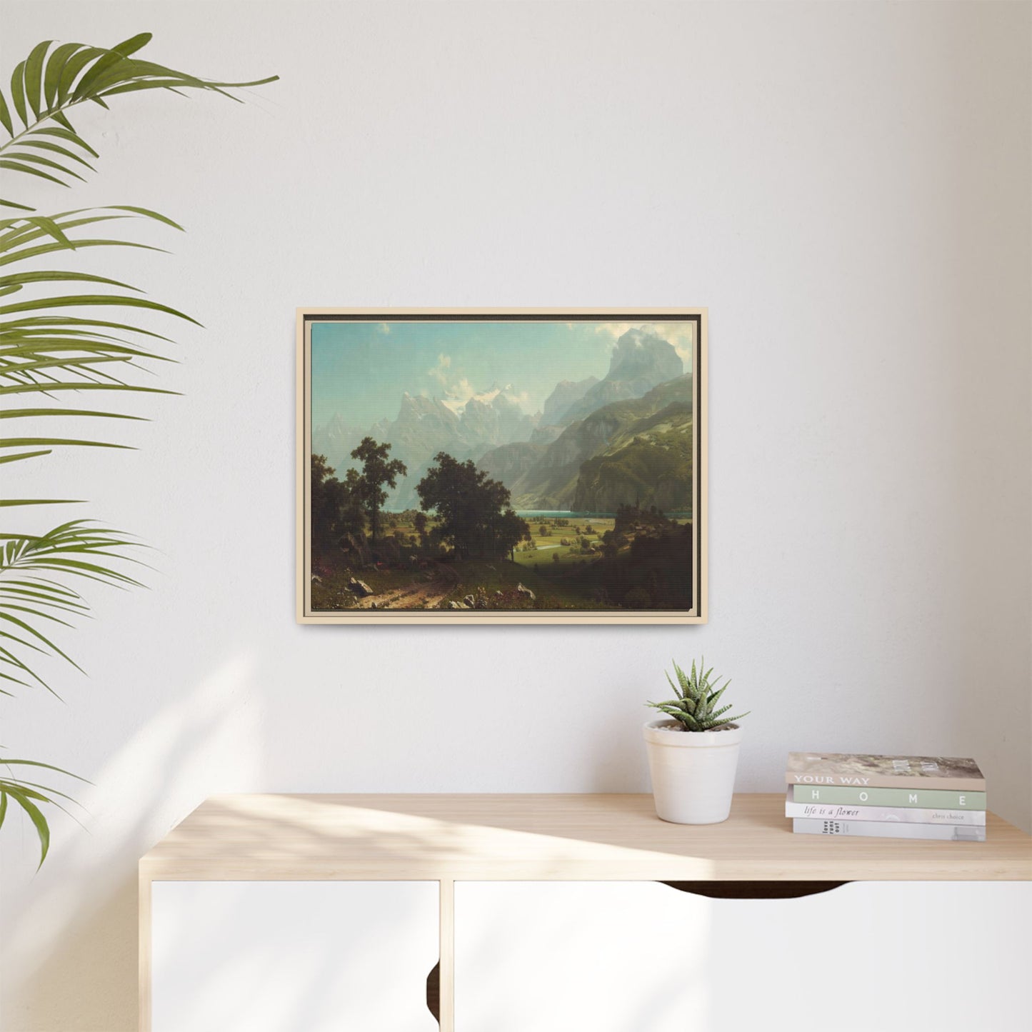 Bierstadt, Albert - Lake Lucerne (1858) - Matte Canvas, Framed