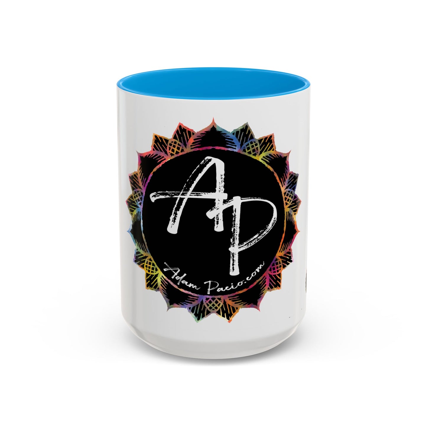AdamPacio.com - Black Logo - Colorful Accent Mugs