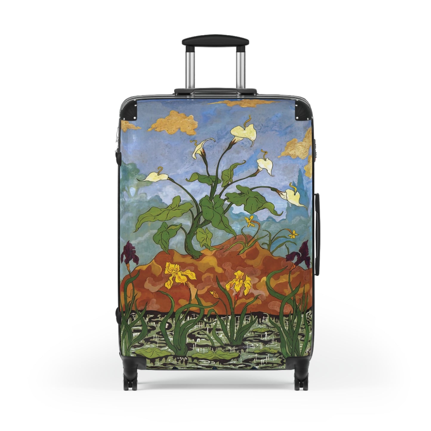 Ranson, Paul - Violet and Yellow Aurum Lilies and Irises (1899) - Suitcase