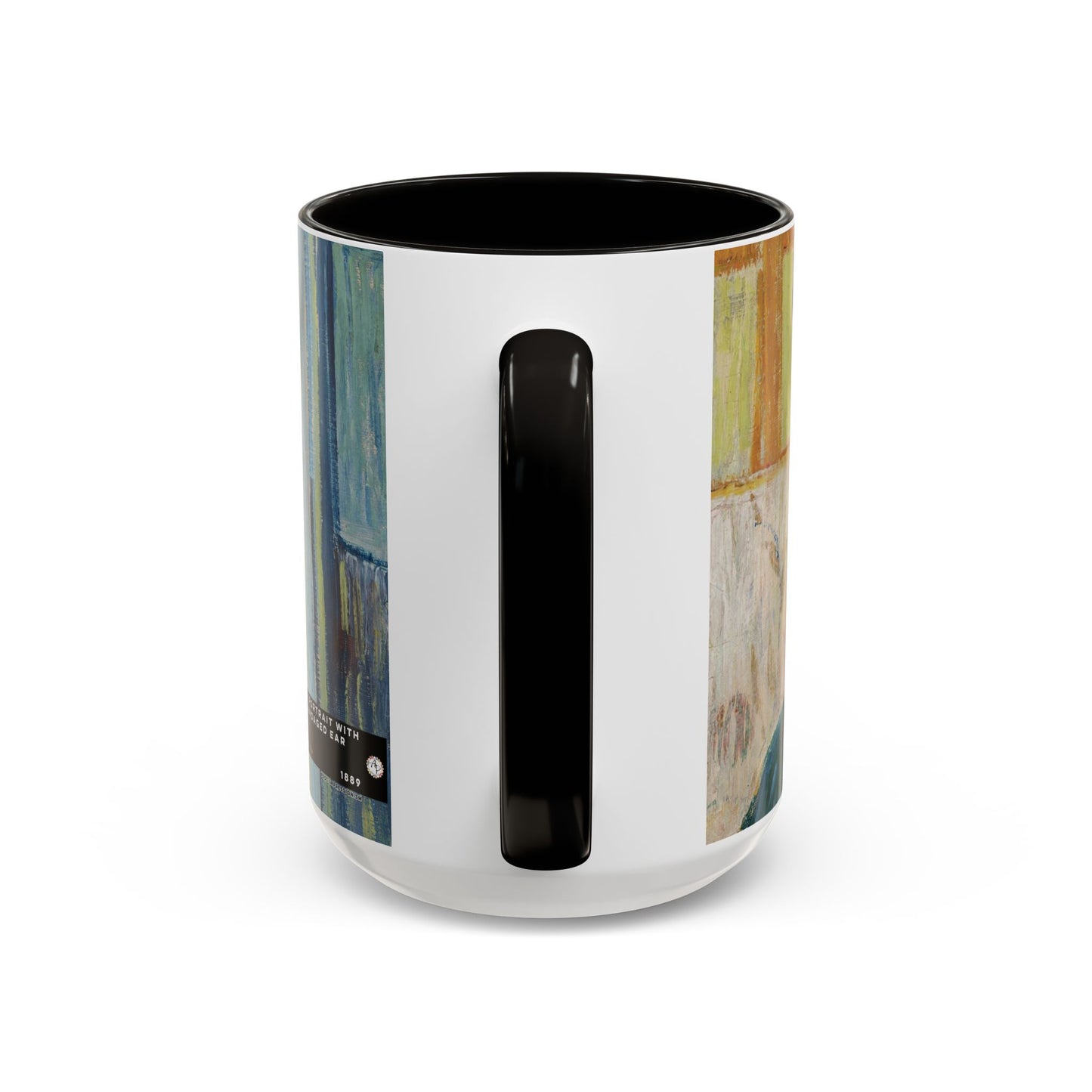 Van Gogh, Vincent - Self Portrait with Bandaged Ear (1889) - Colorful Accent Mugs