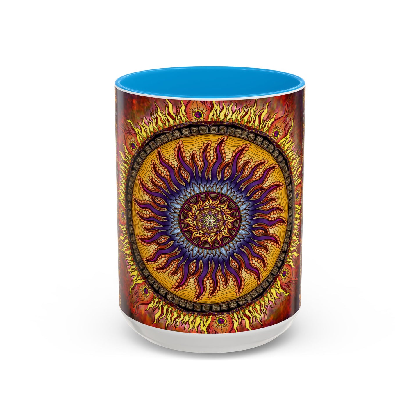 Pacio, Adam - Solar Disc Mandala - Colorful Accent Mugs