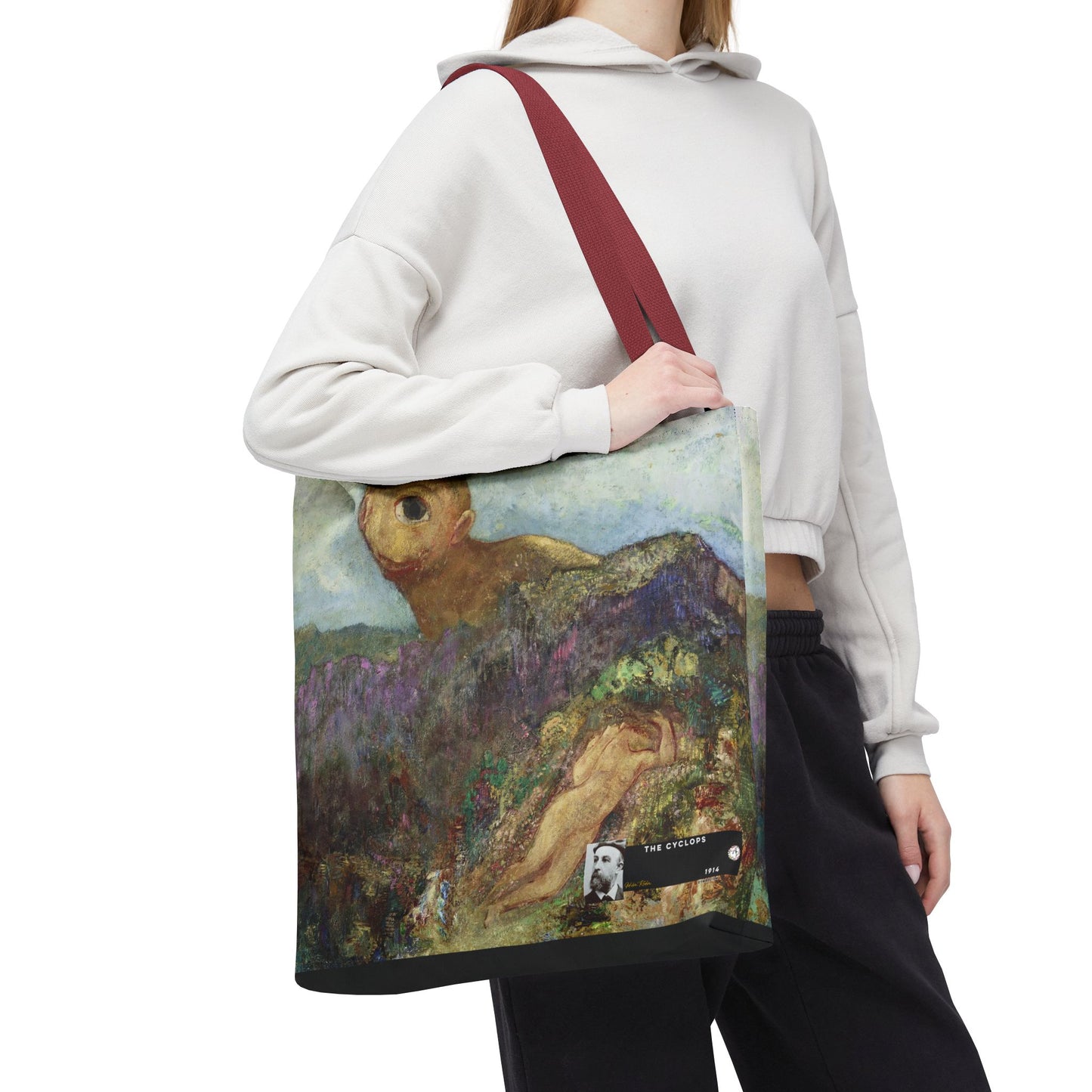 Redon, Odilon - The Cyclops (1914) - Tote Bag