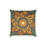 Monarch Butterfly Mandala - Poly Velvet Pillow