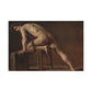 Courbet, Gustave - Study of a Nude Man (1840) - Canvas Block, unframed