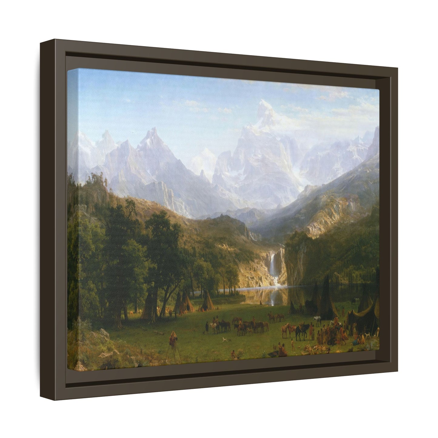 Bierstadt, Albert - The Rocky Mountains, Lander’s Peak (1863) - Matte Canvas, Framed