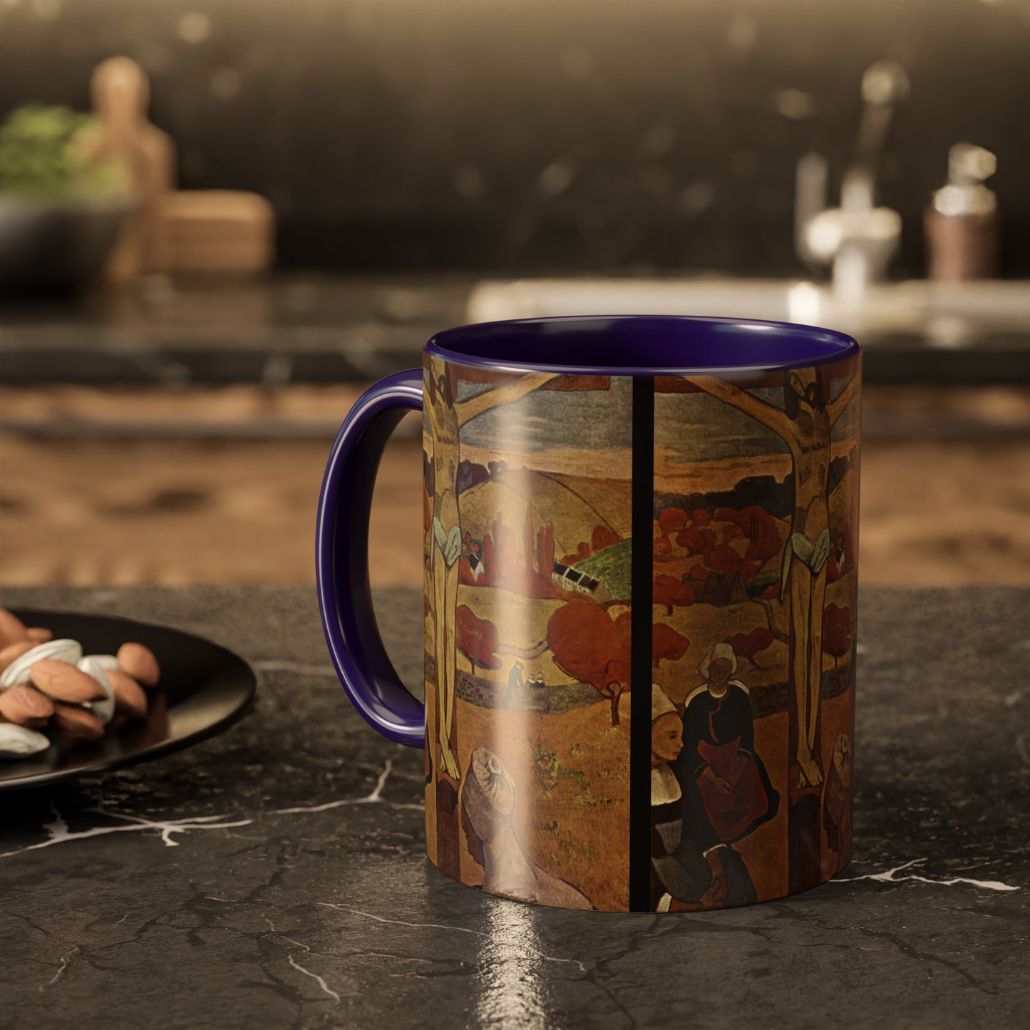 Gauguin, Paul - The Yellow Christ (1889) - Colorful Accent Mugs