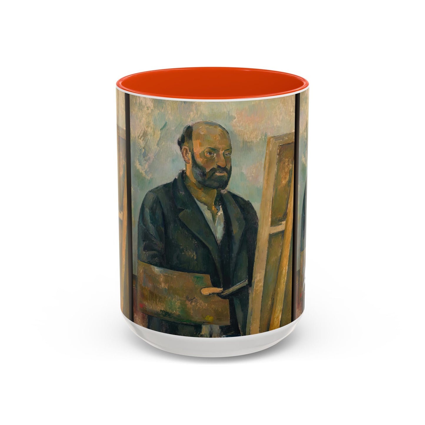 Cézanne, Paul - Portrait of the Artist with a Palette (1890) - Colorful Accent Mugs