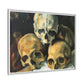 Cézanne, Paul - Pyramid of Skulls (1901) - Matte Canvas, Framed